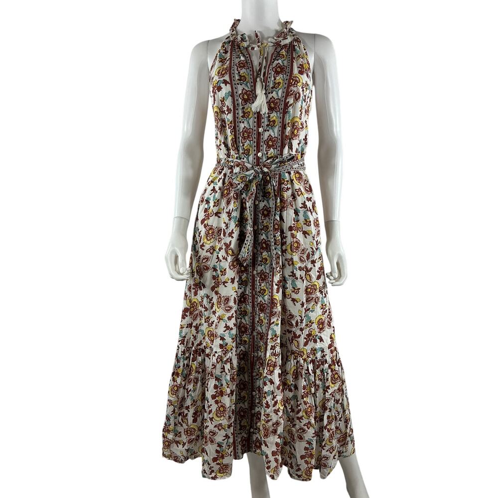 Cleobella Bohemian White Floral Multi Evangeline Dress Size S - Picture 2 of 4